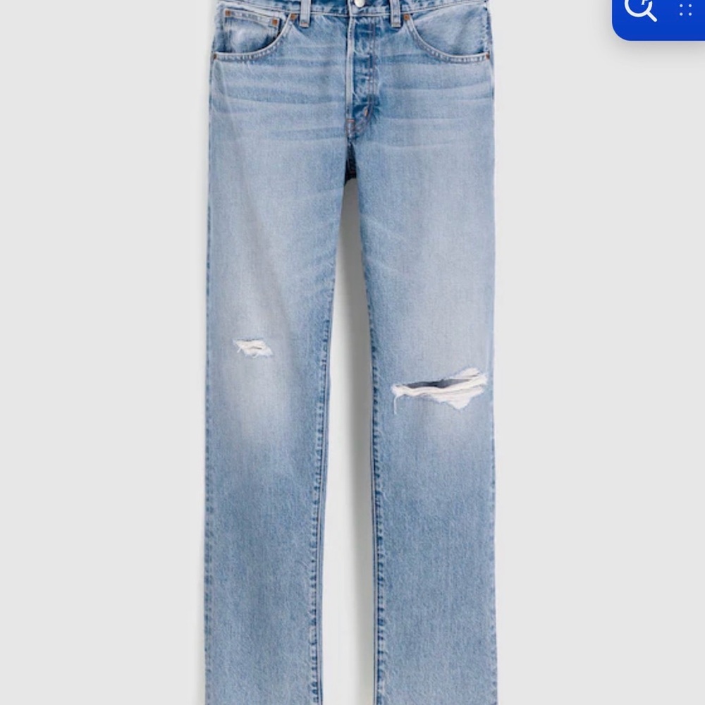 Madewell Women's Light Blue Straight Leg Jeans